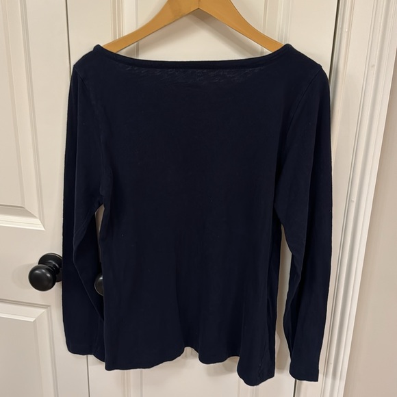 J Crew Painter tee large cotton navy - Picture 6 of 9